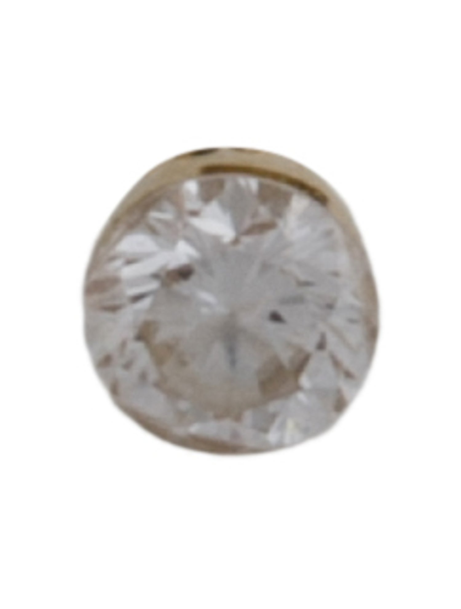 Maria Tash 14K Diamond Invisible Set Single Threaded Stud Earring